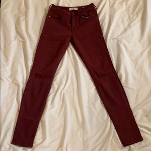 Maroon Bullhead Skinny Jeans